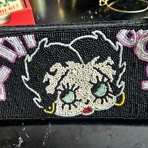 VINTAGE 2004 HAND BEADED "BETTY BOOP" BAG